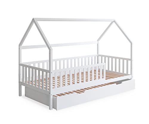 Ehrenkind® Hausbett Buche | Kinderbett mit Rausfallschutz |...