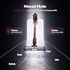 Aspiradora inalámbrica Comvtu recargable con batería extraíble de 2600mAh, potente con 2 modos ajustables, liviana y portátil para el hogar (rojo y gris) 6