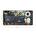 Christmas Gift Reindeer Desk Mat Non-Slip Laptop Writing Pad Large Keyboard Mousepad with Rubber Base 23.6