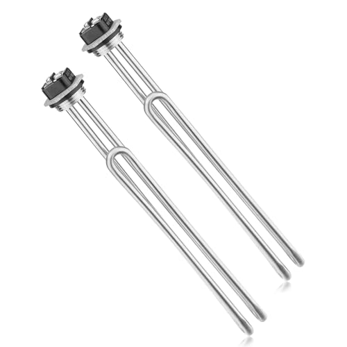 CozyCabin 2Pcs Water Heater Element, 4500W 240V, Screw-in Type, Foldback Type, 02582 Water Heater Heating Elements, Fits Most Models of Electric Hot Water Heater