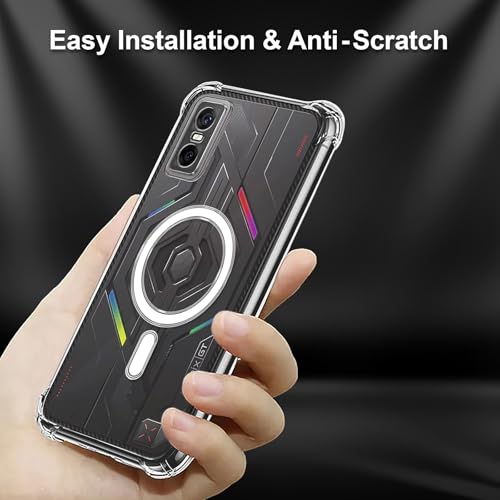 Image of Amazon Brand - Solimo Thermoplastic Polyurethane Wireless Charging Support Back Cover for Infinix GT 30 Pro 5G Wireless Charging Support Back Cover - Transparent