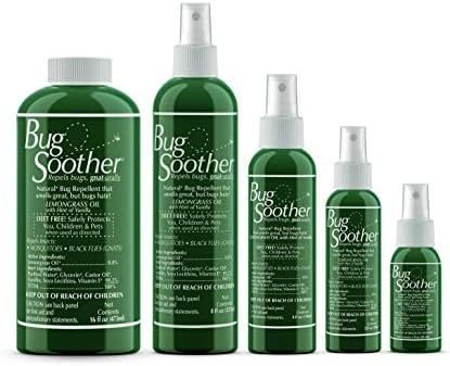 Bug Soother Spray Large Family Pack - Natural Insect, Gnat and Mosquito Repellent & Deterrent - DEET-Free - Safe Bug Spray for Adults, Kids, Pets, & Environment - Made in USA