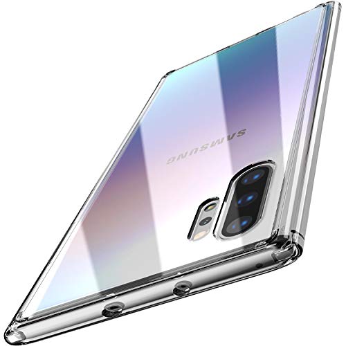 TOZO for Samsung Galaxy Note 10 Plus Case PC + TPU Clear Hard Back Panel Hybrid PC+TPU Protect Cover Shock Absorption Back Bumper for Samsung Galaxy Note 10+ 5G (Clear)