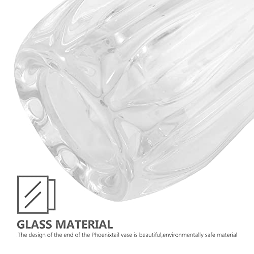 Garneck 1 vaso de flor de cristal alto para buquê de vidro, arranjos florais