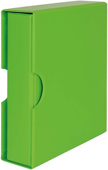 Lindner S3542-4 Set: Universalordner PUBLICA M COLOR-Spring (grün) mit passender Schutzkassette