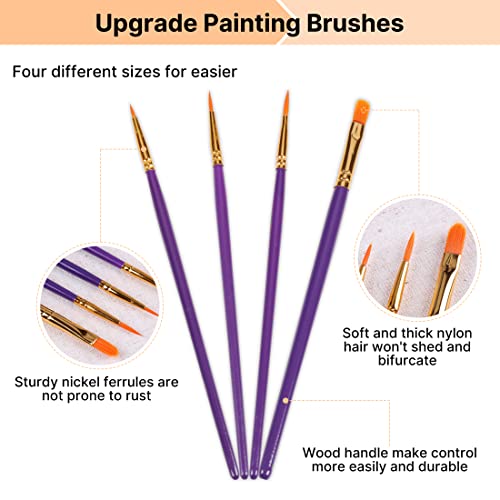 Rihe Diy Oil Painting Paint By Numbers Kits With Brushes And Acrylic Pigment For Adults Kids Beginner - Hot Air Balloon 16X20 Inch(Wooden Framed) #TOP4