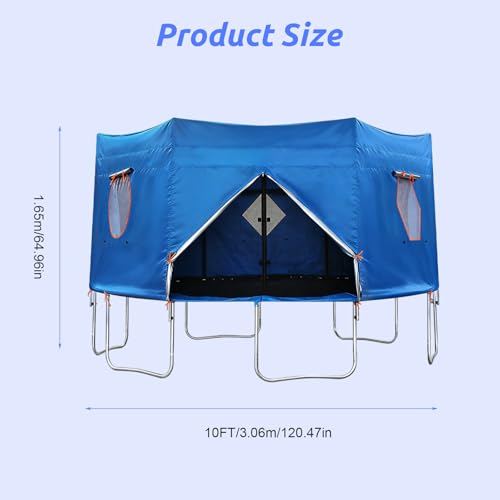 Housse de tente de trampoline 2,4m imperméable avec fenêtres - 7