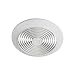 Broan 673 Vertical Discharge Utility Fan, 6-Inch 60 CFM 4.5 Sones, White Plastic Grille