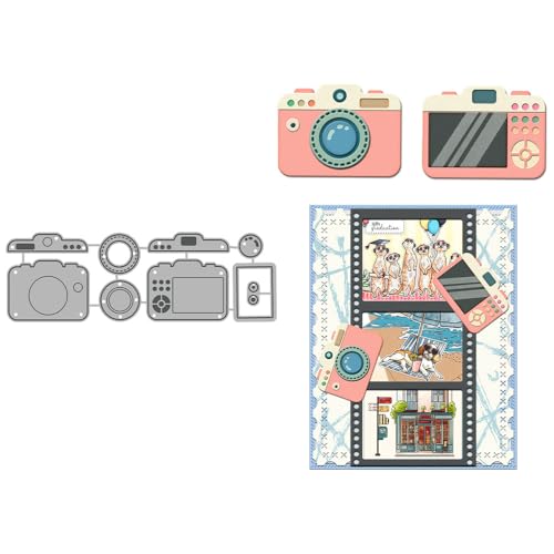 Camera Cutting Die for DIY Scrapbooking and Card Making