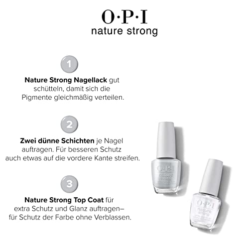 Opi Nature Strong Vegan Nail Polish, It’s Ashually Opi, Gray Nail Polish, Natural Origin, Cruelty-Free Nail Lacquer, 0.5 Fl Oz. #TOP4