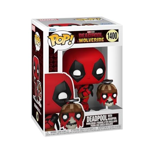 Funko Pop! & Buddy: Deadpool & Wolverine - Deadpool with Headpool - Figura de Vinilo Coleccionable - Idea de Regalo- Mercancia Oficial - Juguetes para Niños y Adultos - Movies Fans
