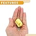 Partuto 2 Pin Seat Alarm Switch Connector Plug - Car Female Wire Terminal Connector - for Nissan for Lexus Plastic Yellow - 1 Set