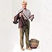 Carex Folding Adjustable Handle Cane with Walnut Handle - Foldable Walking Cane for Women and Men - Adjustable Height (33