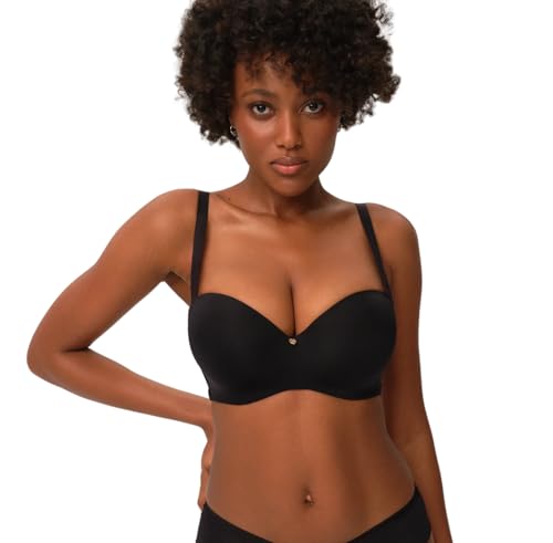 Sujetador push up ESOTIQ Volante algodón con tirantes ajustables y copa lisa