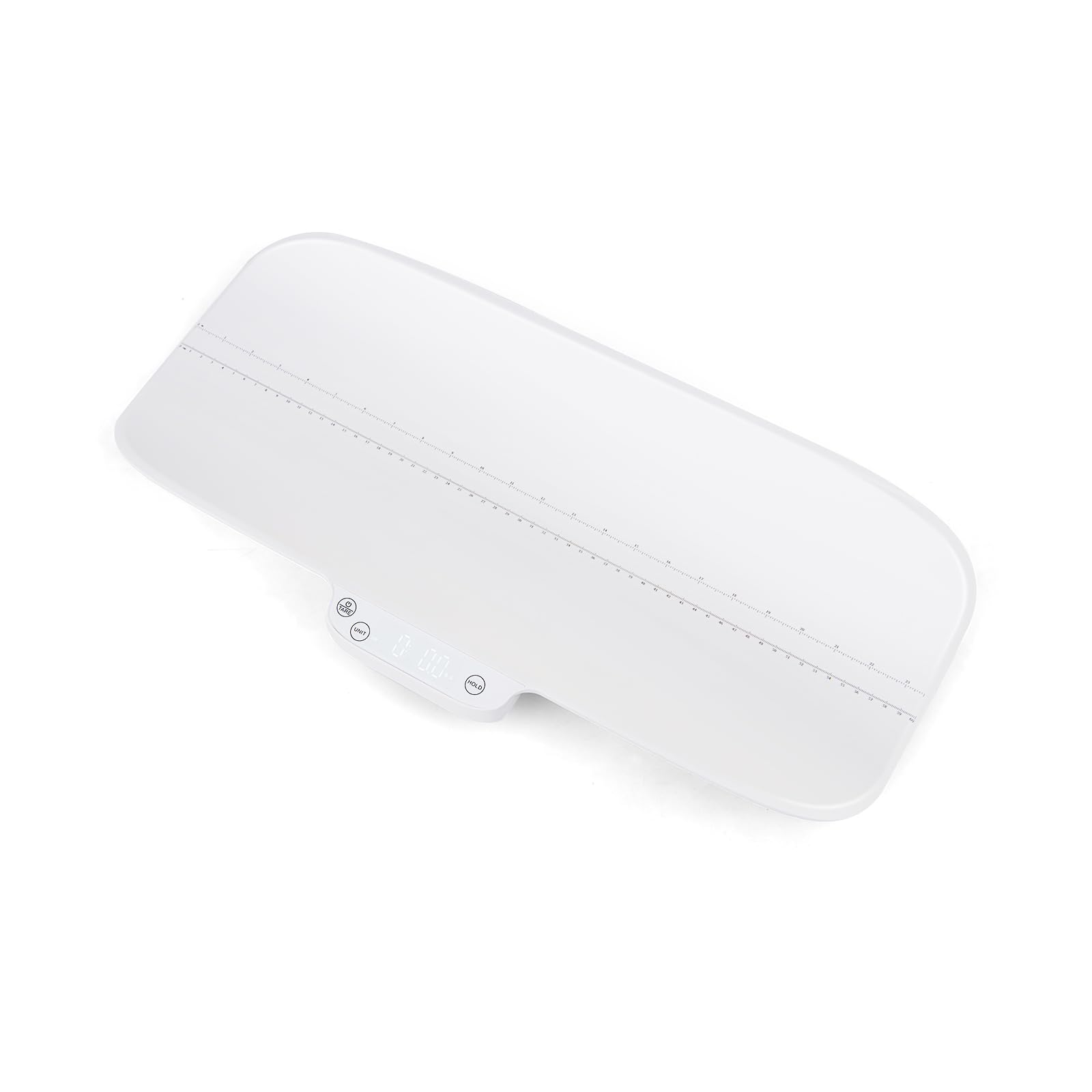 LIFEZEAL Pesabebés, Báscula digital para bebés y mascotas, báscula infantil con escala de 60 cm, tara, bloqueo automático del peso, 4 unidades de peso a elegir, 30 kg de capacidad
