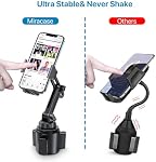Miracase Cup Phone Holder for Car, Upgraded Adjustable Universal Phone Mount Compatible with iPhone Google and All Smartphones