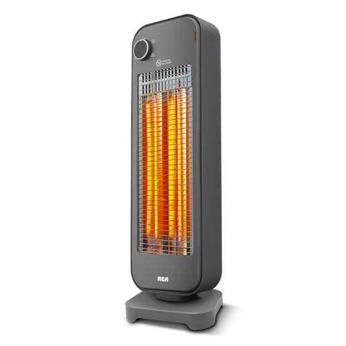 Calefactor Eléctrico RCA de Fibra de Carbono RC-H3C, Oscilante 80°, Ajuste de Potencia (450W/900W),...