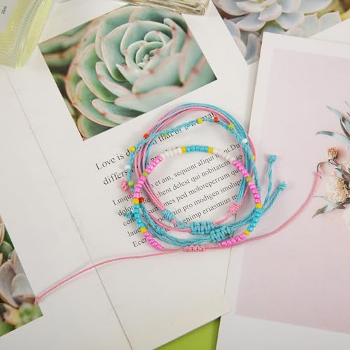 Surfer Wave Bracelets for Teen Girls Summer Beach Bracelets Handmade Braided Rope Friendship Bracelets Boho Adjustable Waterproof Bracelets for Women Ocean Bracelets Beach Jewelry for Women3