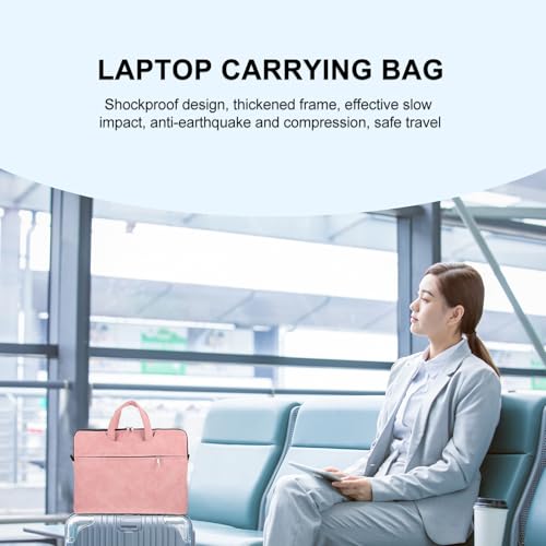 Bolsa para portátil OSALADI rosa impermeable con funda acolchada miniatura 4