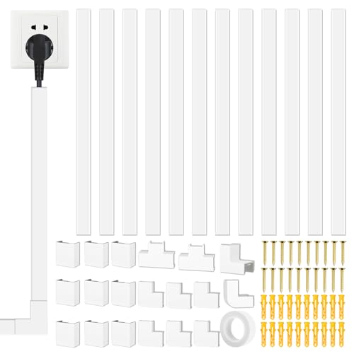 Freyeeti 10 canalina per cavi da 4 m, 24 x