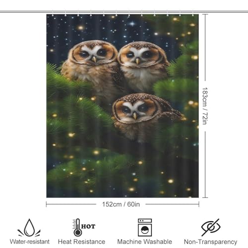 Rideau de douche de qualité supérieure en tissu polyester 152x183cm