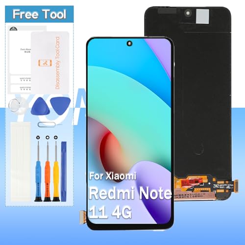 OLED For Xiaomi Redmi Note 11/ Note 11S 4G/ Poco M4 Pro tpl ʌCp (wF؂T|[g)^b`plZbg 6.43 C` 2201117TG, 2201117TI, 220111