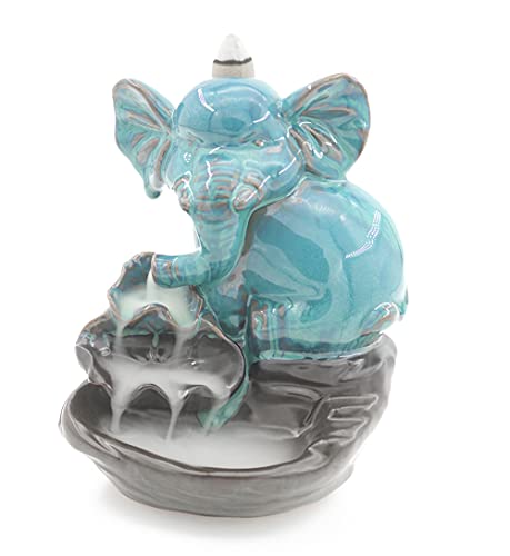 Elephant Backflow Incense Holder Ceramic Waterfall Incense Burner Antique Ceramic Aromatherapy Ornament Home Decor #TOP3