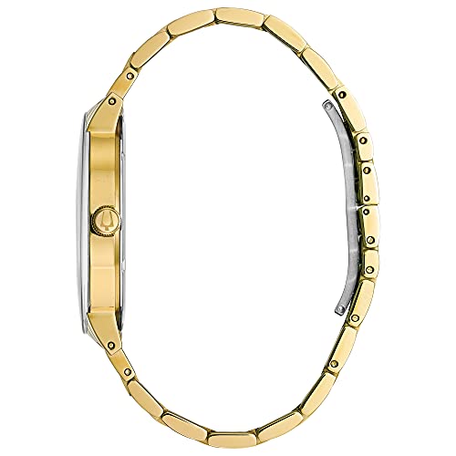 Bulova Modern Quartz Men's Watch, Stainless Steel Diamond, Gold-Tone (Model: 97D115) by Bulova - Image 3