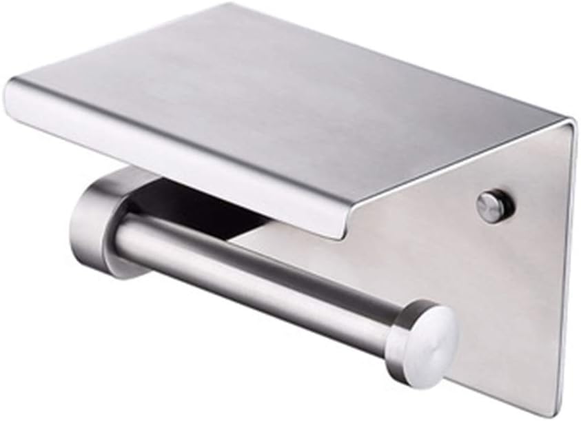 Toilet Paper Holder 304 Stainless Steel Wall Mounted for Kitchen and Bathroom Accessories,Brightsilver2