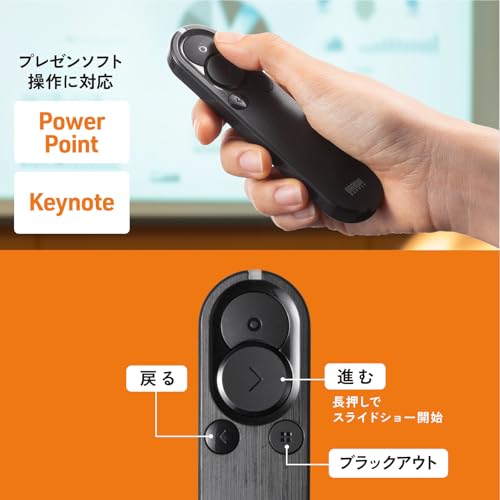 サンワサプライ 2WAYプレゼンター MA-WPR15BK の商品画像 16