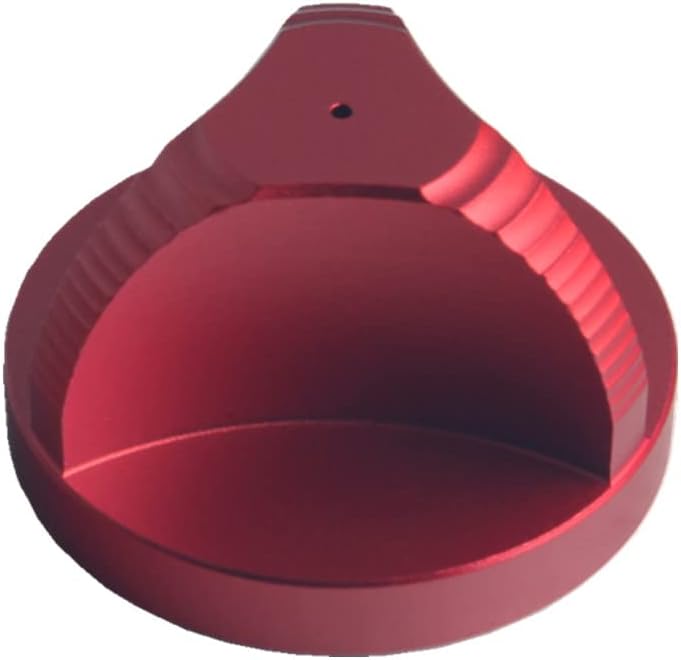 DEWHEL 45 RPM Aluminum Record Adapter for 7" Vinyl - Red Dome Spindle