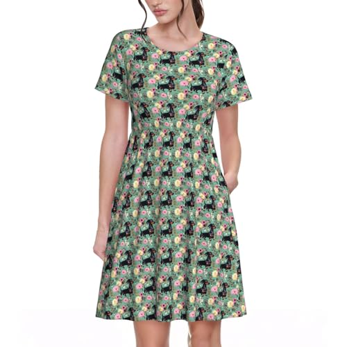 Robe d'été teckel idéale pour vos balades ensoleillées