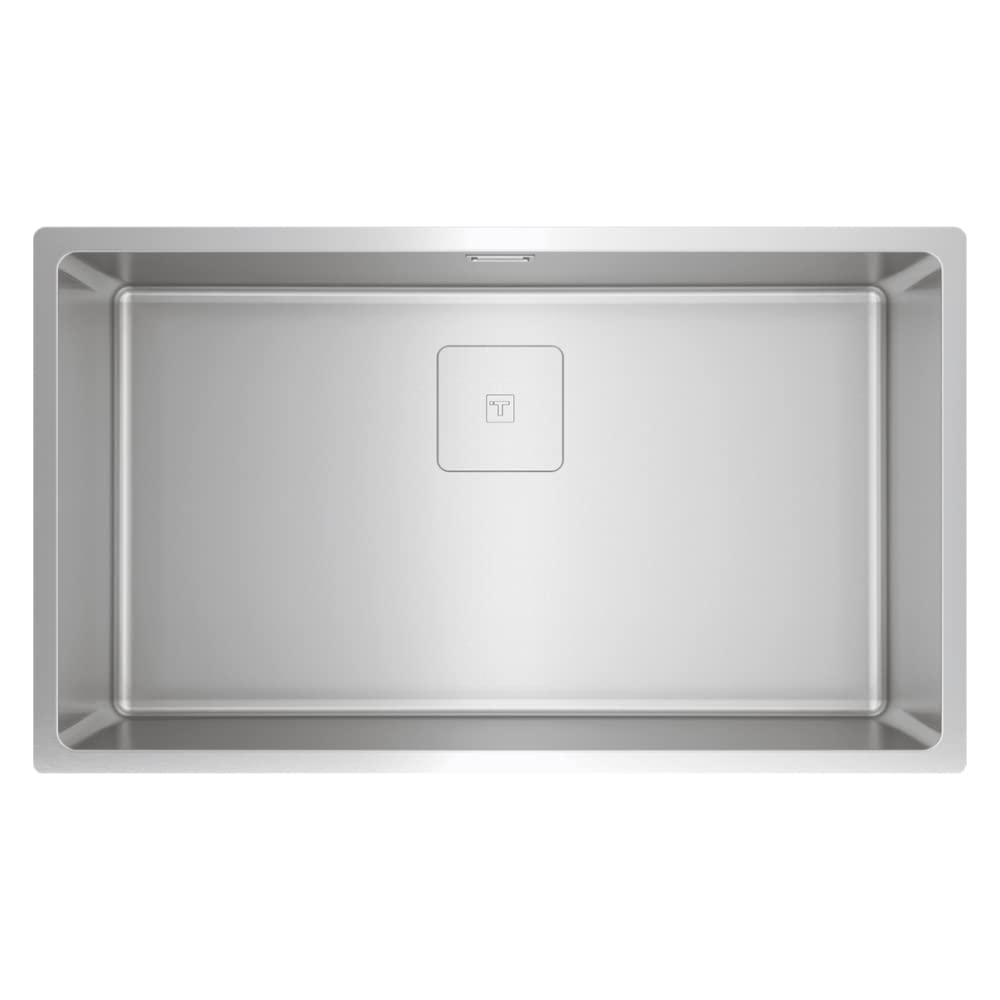 Teka FlexLinea RS15 71.40 PureClean – 1 Bowl Sink, Premium SoftTexture Finish, Triple Installation Possibility, Square Drain, Stainless Steel Colour