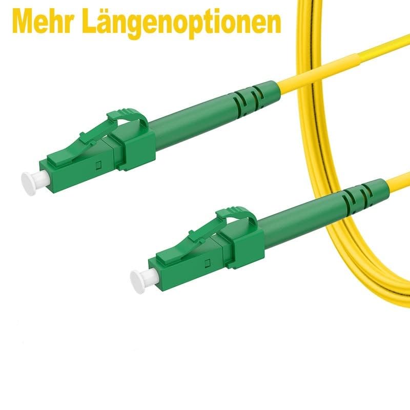 4. Bild von RamboCables LWL Simplex Patchkabel LC/APC - LC/APC, Singlemode OS2 Patchkabel 9/125 µm LSZH LWL Glasfaser-Kabel Gelb 60m 60m