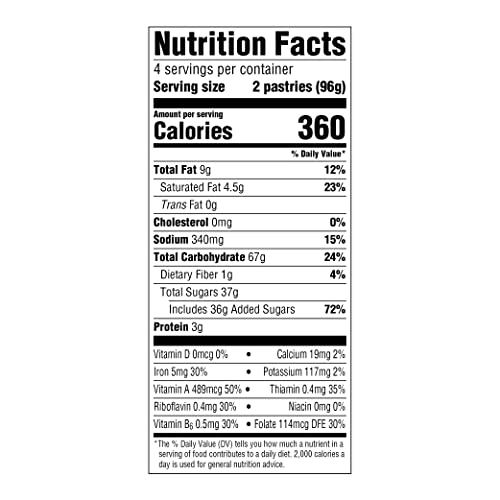 Image of Amazon Fresh, Frosted Blueberry Toaster Pastries, 8 Count (Pack of 3)