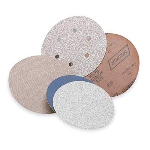 PSA Sanding Disc, AlO, Paper, 5in, 100G, PK4