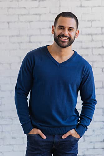 Adult V-Neck Pullover Long Sleeve Sweater2