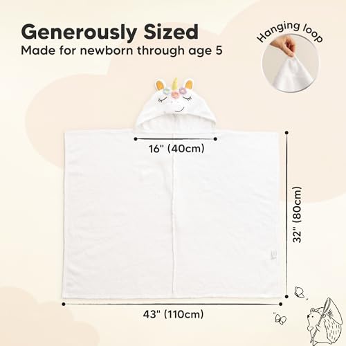 Keababies Organic Baby Towel With Hood For Girls, Boys - Soft, Absorbent, 100% Cotton Hooded Baby Towels For Newborns, Infants, Large Hooded Bath Towels For Babies, Kids thumb #1