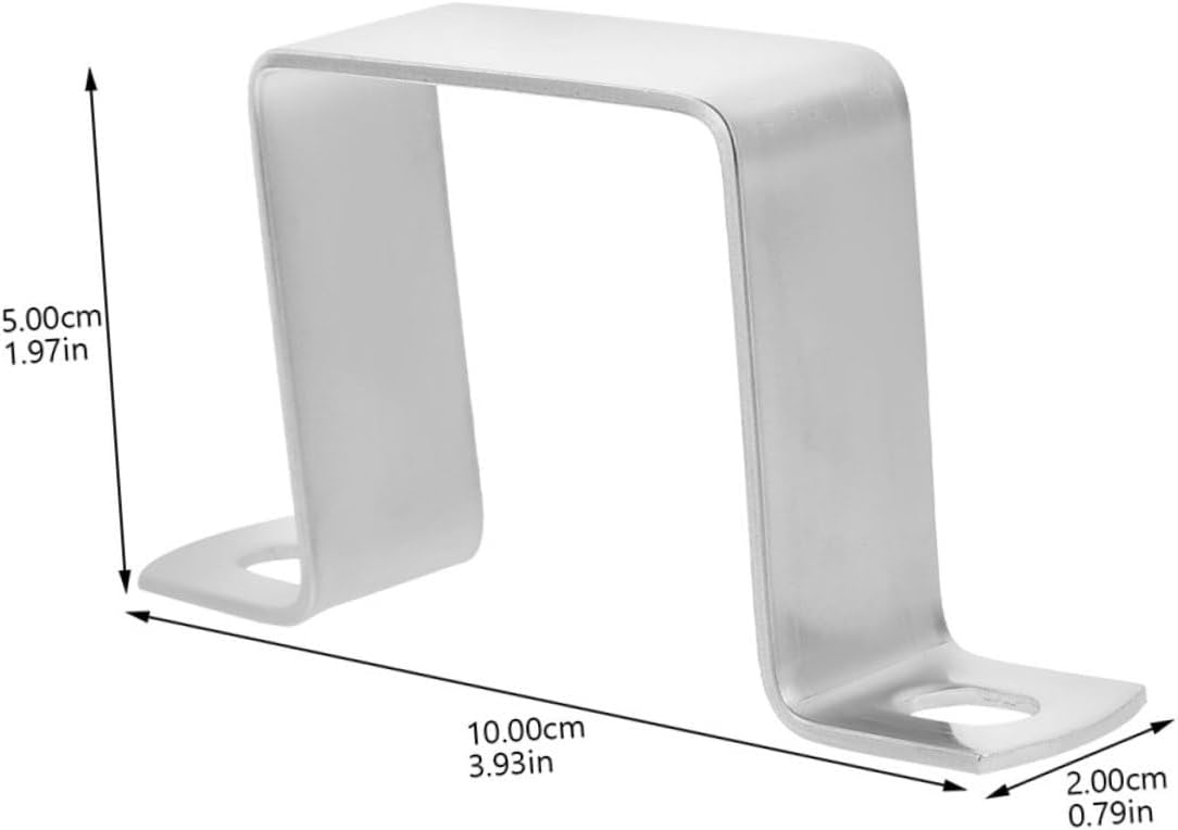 jojofuny 24pcs Square Tube Clamp Bracket Shaped Pipe Hanger for Heavy Duty Support Easy Installation for Outdoor Water Systems Compatible Pipes