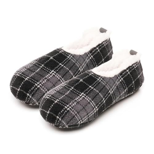 Chaussons homme chauds en peluche idée cadeau idéale pour Noël et anniversaires