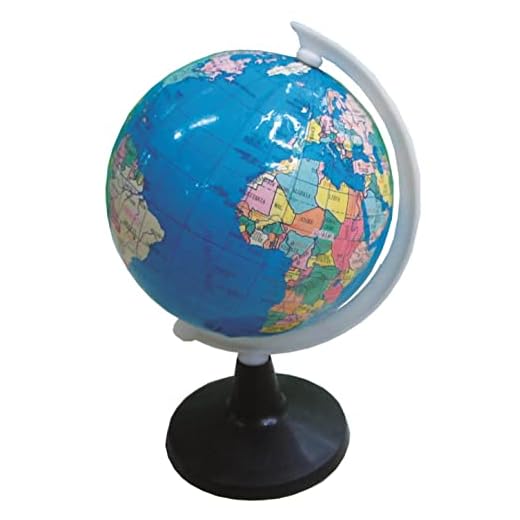 Globo Terrestre 10, 5cm Azul V.M.P., Multicor