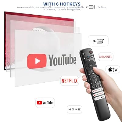 Voice Remote Replacement for TCL Android Smart TVs,RC813 with Google Voice Function