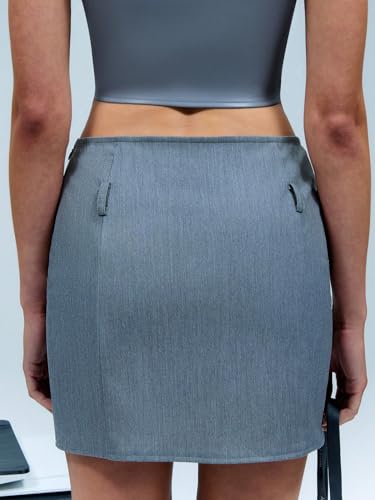 Women's Pencil Mini Skirt Mid Waist Bodycon Skirts2