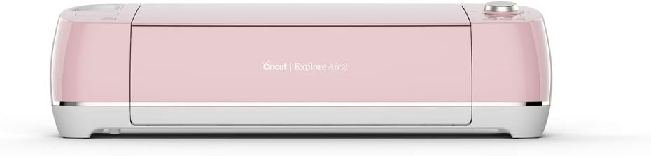 Cricut Explore Air 2 - A DIY Cutting Machine for all Crafts, Create Customized Cards, Home Decor & More, Bluetooth Connectivity, Compatible with iOS, Android, Windows & Mac, Rose