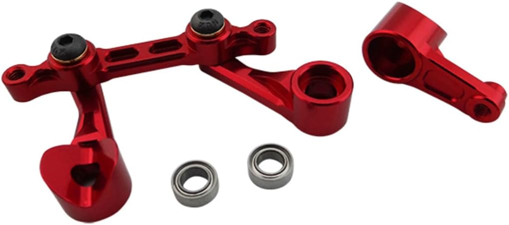 Hot Racing ARM4802 Aluminum Bellcrank Steering Saver with Bearings (Red) - Arrma 2w