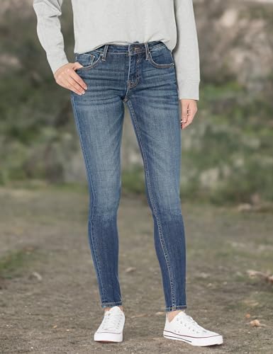 VIGOSS Women's Jagger Classic Fit Skinny Jean, Dark Wash, 26W x 29L Average3