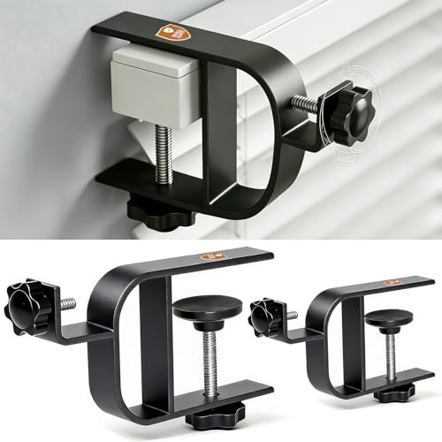 Bobuuii No Drill Curtain Rod Brackets for Inside & Outside