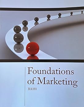 Paperback Foundations of Marketing BA181 Book