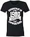 Produktbild 6TN Damen Deutsche Sprache 1980 gemacht 40 Jahre des Seins fantastisches 40. Geburtstags-T-Shirt (XXL, Schwarz)