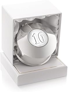 De Walden Girl's 16th Birthday Silver Plated Trinket Box Girls 16 Sixteenth Gift